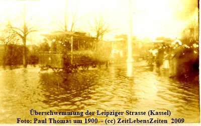 berschwemmung in der Leipziger Strasse 1ZLZ %